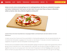 Tablet Screenshot of pizzasteinversand.de